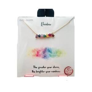 NEW SOUTHERN SEOUL women's rainbow necklace in multi color